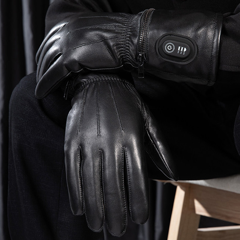 Heated Gloves Electric - 2026年型 充電式バッテリー内蔵 電気式ヒートグローブ、冬用 保温グローブ、ライディング、スキー、スノーボード、ハイキング、サイクリング用 ハンドウォーマー
