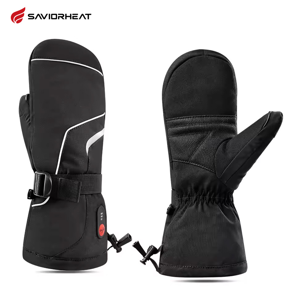 Heated Gloves Electric - 電気サーマルコットンヒーティンググローブ、防水ウィンターグローブ、屋外ハンドウォーマー、スノーボード、サイクリング、オートバイ、自転車、スキー、3m