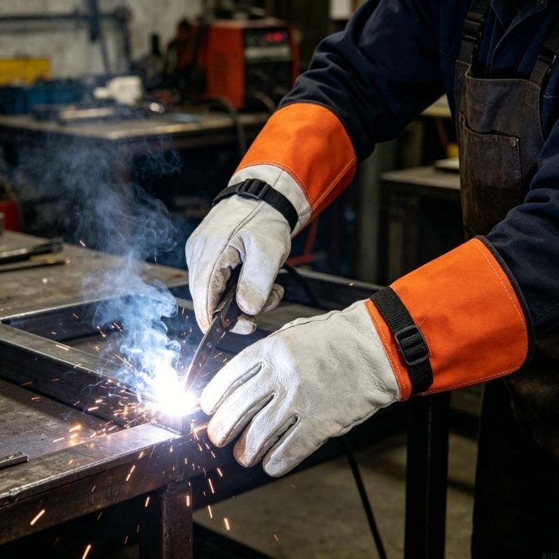 14 インチのヤギ革製耐熱手袋、強化された保護機能を備えた溶 - Heated Gloves Electric のレビューと価格