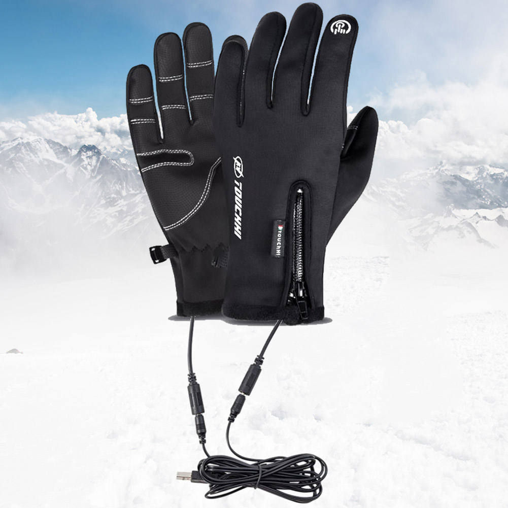 USBタッチスクリーン付き電気温水手袋,加熱ハンドウォーマー - Heated Gloves Electric のレビューと価格