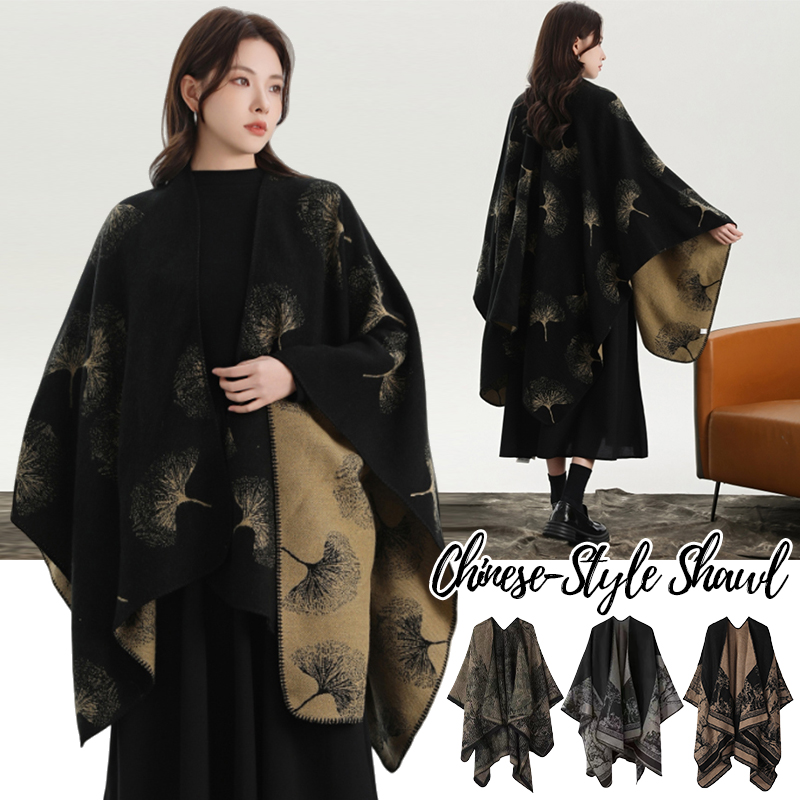 プリントニットショール女性用秋冬ファッションスカーフ模造マン - Winter Clothing Gift Ideas のレビューと価格