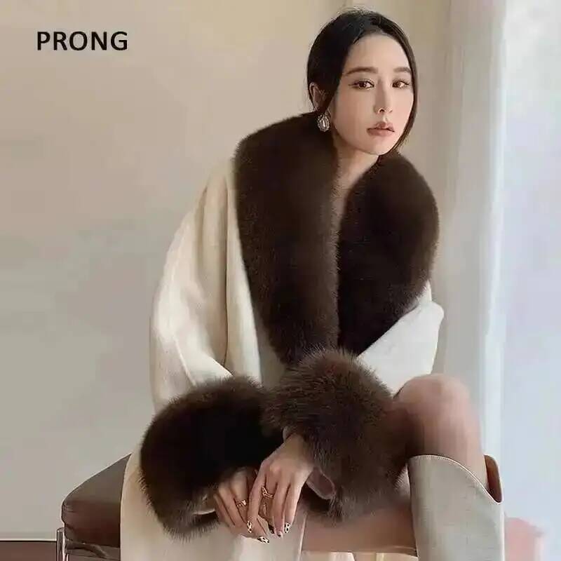 キツネの毛皮の襟,コートとジャケット,ふわふわの毛皮のヘッド - Winter Clothing Pk のレビューと価格
