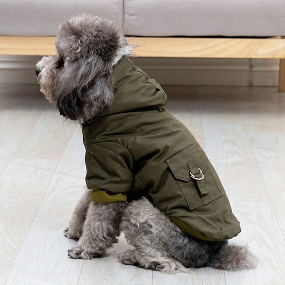 冬用厚手犬用ペットハイキングコート、フード付き、柔らかく快適 - Winter Clothing Hiking のレビューと価格