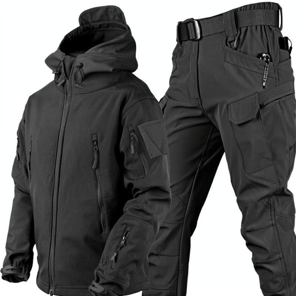 冬用迷彩柄ソフトシェルスーツ、アウトドア用タクティカルジャケ - Winter Clothing Hiking のレビューと価格