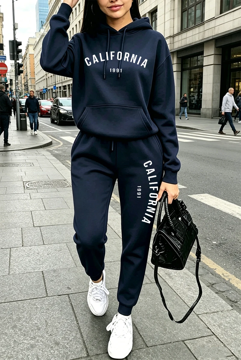 ホットセール レディース トラックスーツ プリント入り カジ - Winter Clothing For Women のレビューと価格