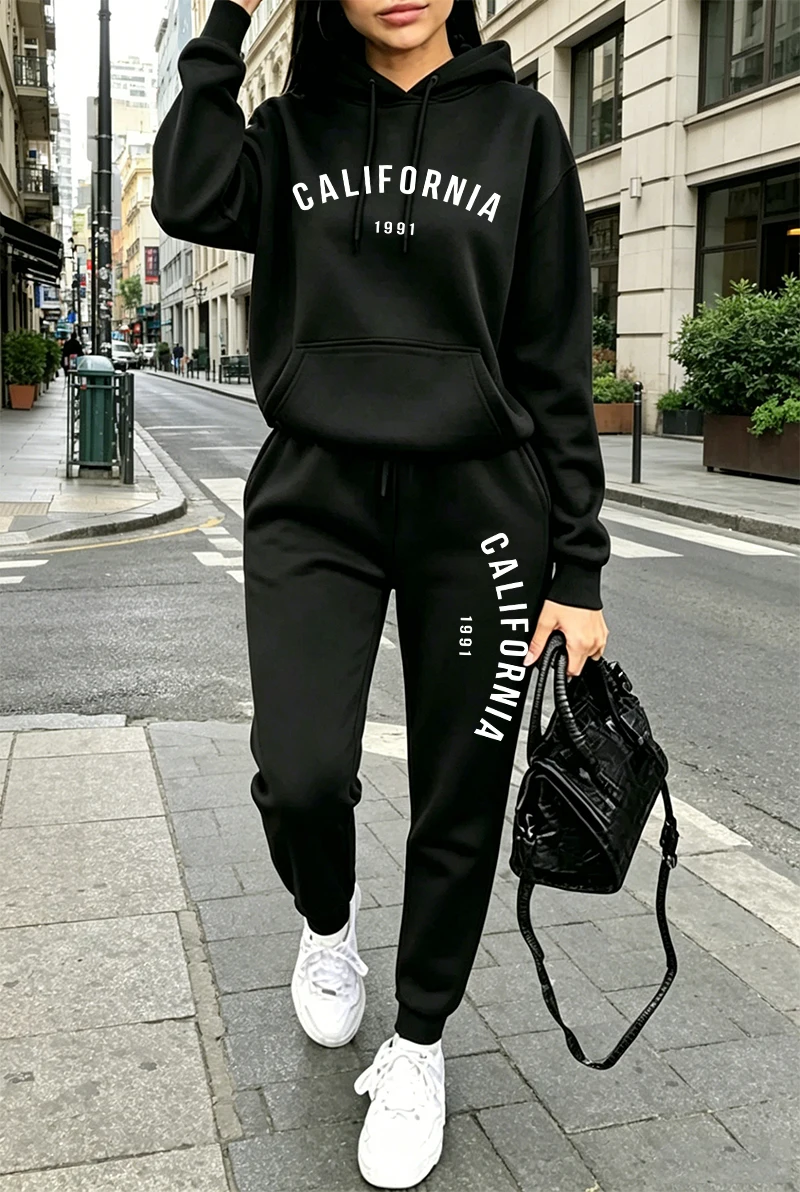 ホットセール レディース トラックスーツ プリント入り カジ - Winter Clothing For Women のレビューと価格