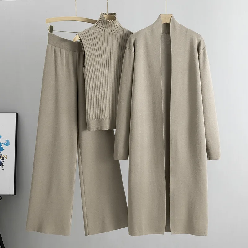 秋・冬用 3点セット レディース カーディガン トラックスー - Winter Clothing For Women のレビューと価格
