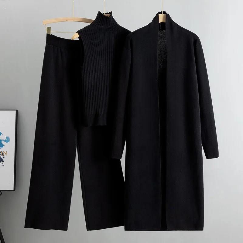 秋・冬用 3点セット レディース カーディガン トラックスー - Winter Clothing For Women のレビューと価格