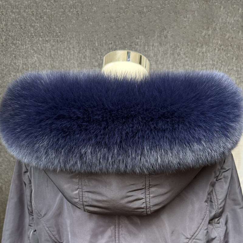 リアルキツネの毛皮の首輪女性ユニバーサル帽子ストリップダウン - Winter Clothing Pk のレビューと価格