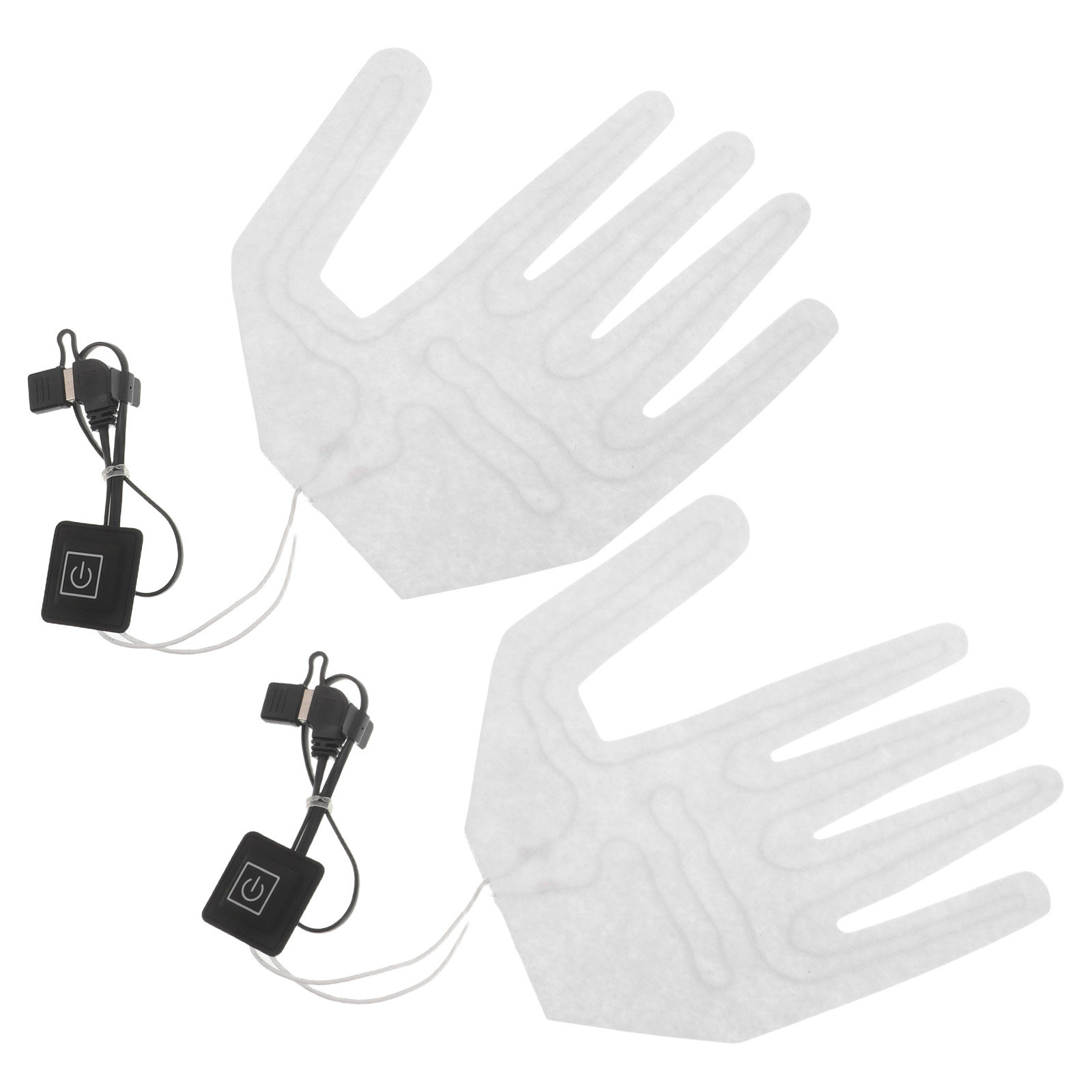 手袋用電気加熱パッド2枚セット。指全体を温める加熱シート。充 - Heated Gloves Electric のレビューと価格