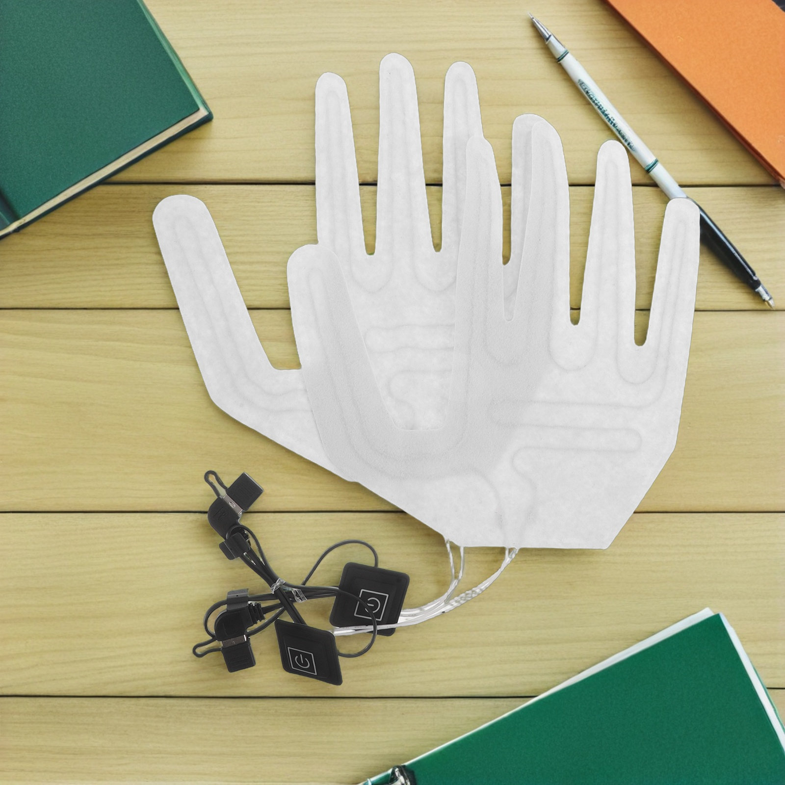 手袋用電気加熱パッド2枚セット。指全体を温める加熱シート。充 - Heated Gloves Electric のレビューと価格