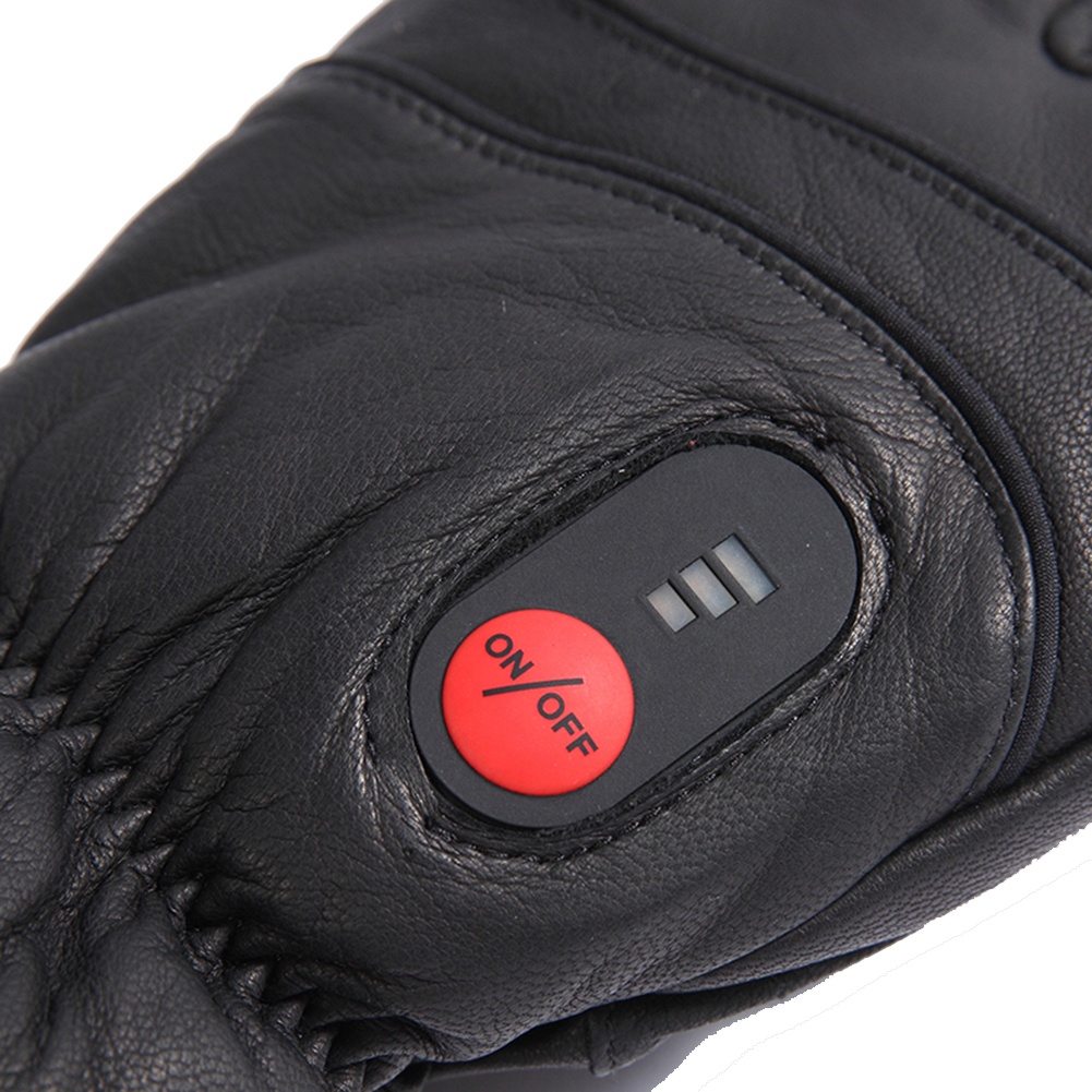 加熱された革手袋男性女性冬防水タッチスクリーン熱電気ハンドウ - Heated Gloves Electric のレビューと価格