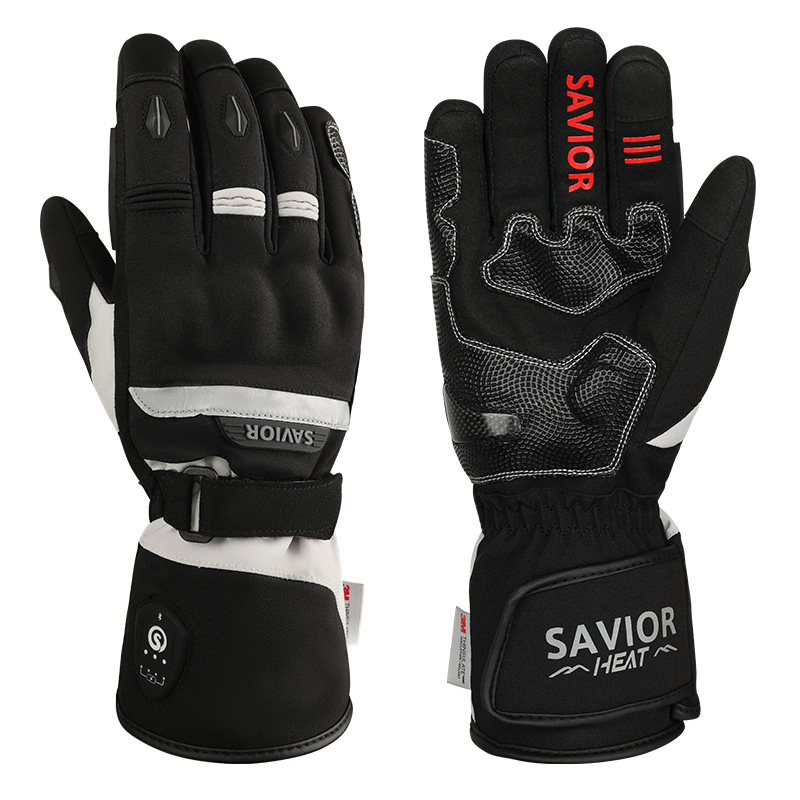 電熱機能付きの冬用バイクグローブ。タッチスクリーン対応、充電 - Heated Gloves Electric のレビューと価格
