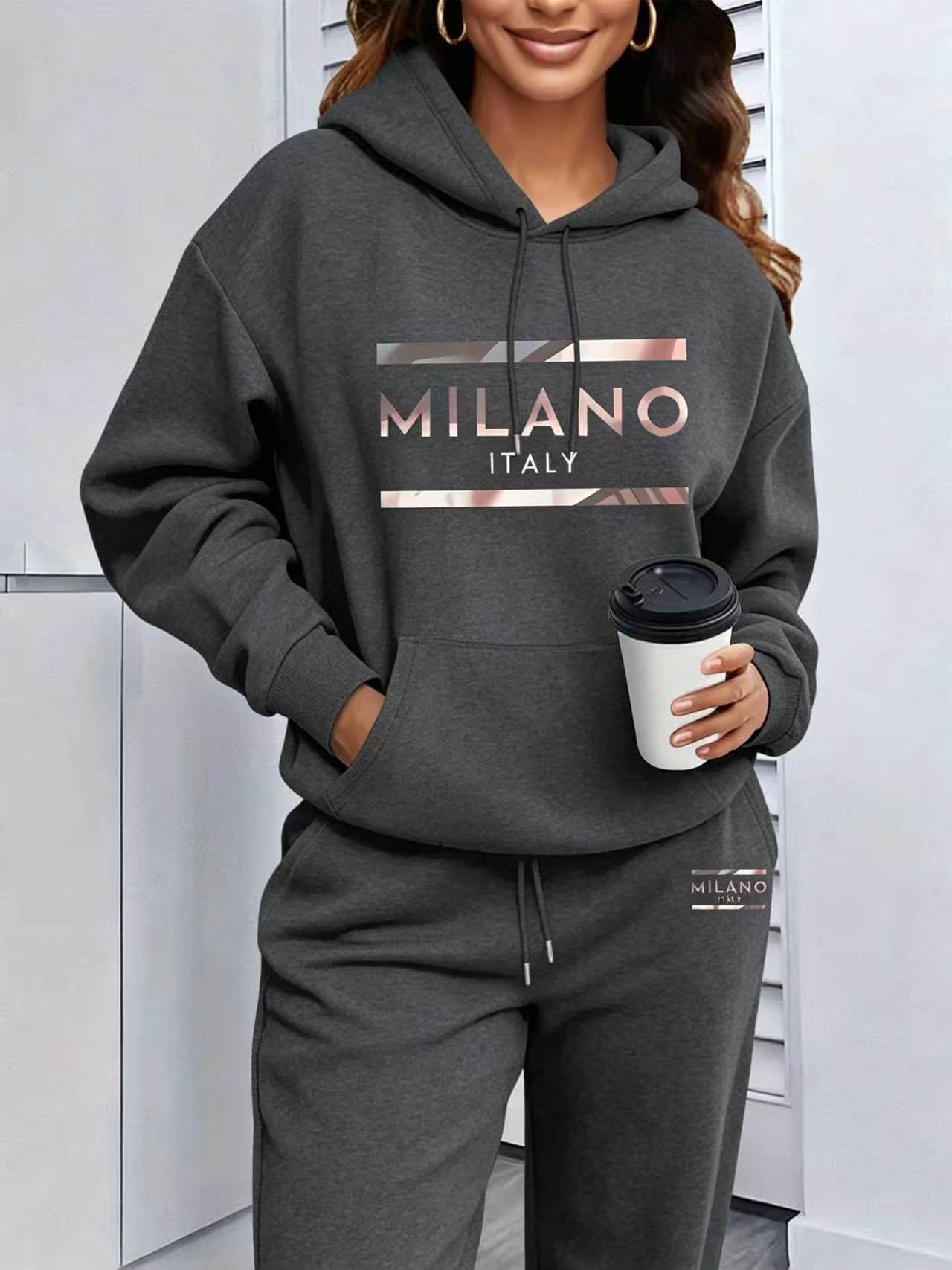 2026年レディースプリントパーカー上下セット、高品質、人気 - Winter Clothing For Women のレビューと価格