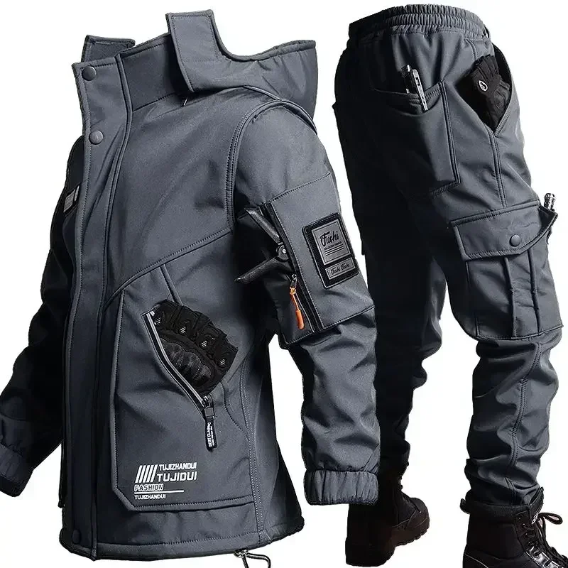 ハイキングジャケットユニフォーム ウール作業服 冬用メンズ防 - Winter Clothing Hiking のレビューと価格