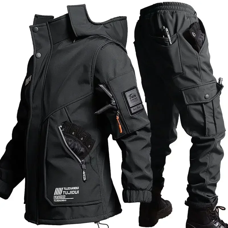 ハイキングジャケットユニフォーム ウール作業服 冬用メンズ防 - Winter Clothing Hiking のレビューと価格