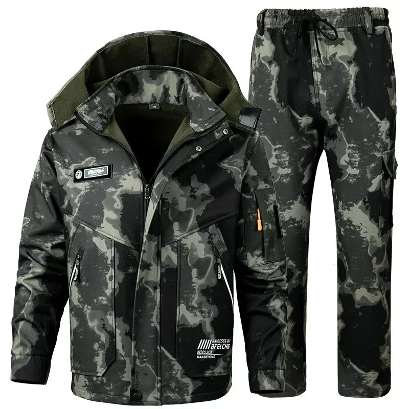 ハイキングジャケットユニフォーム ウール作業服 冬用メンズ防 - Winter Clothing Hiking のレビューと価格