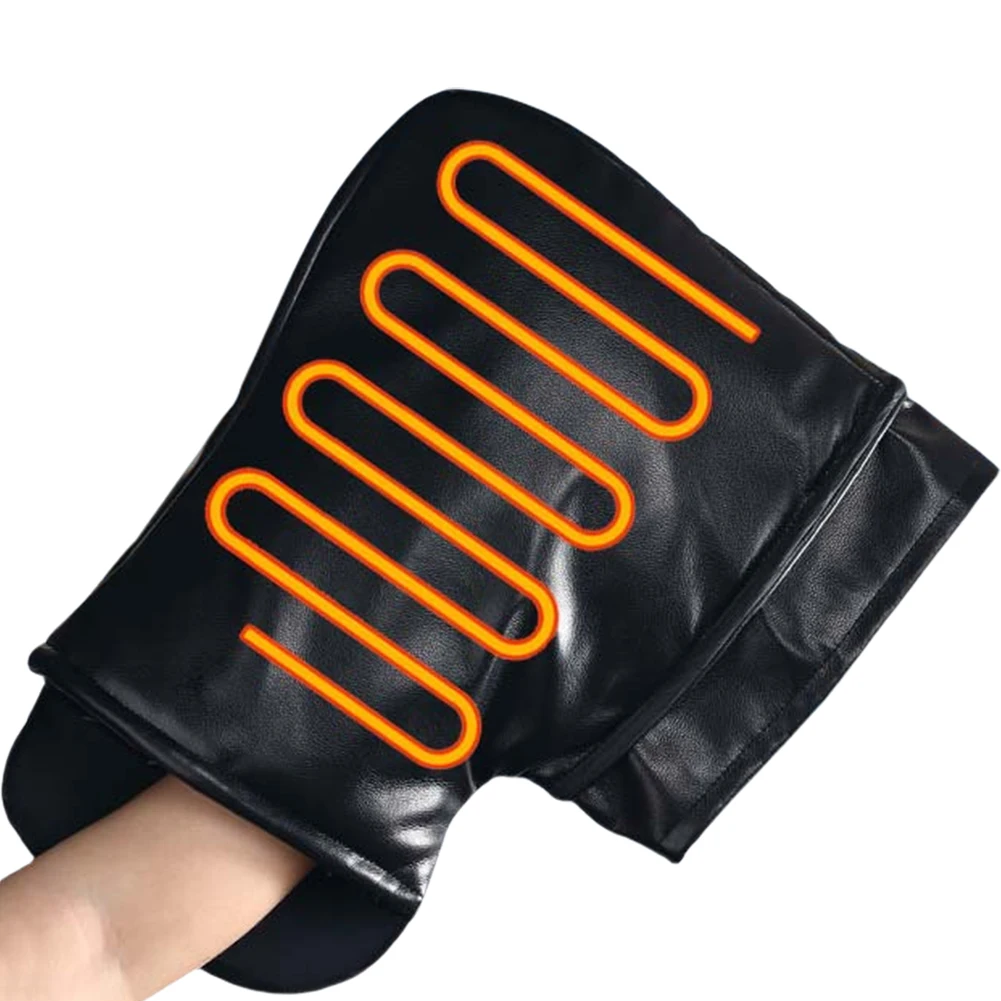 電熱ハンドルバーグローブ 3 レベル設定オートバイ加熱ウォー - Heated Gloves Electric のレビューと価格