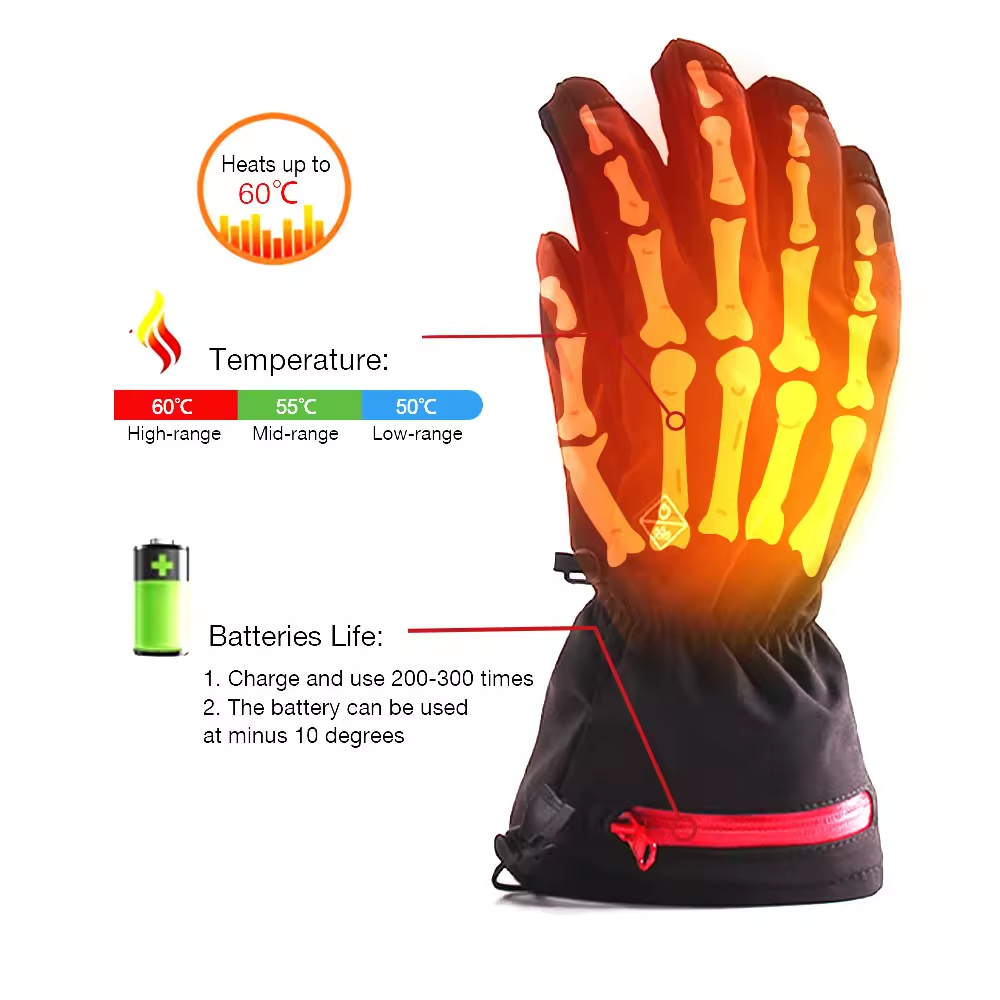 2026年製、カスタム仕様の電熱グローブ。冬用、防水、充電式 - Heated Gloves Electric のレビューと価格