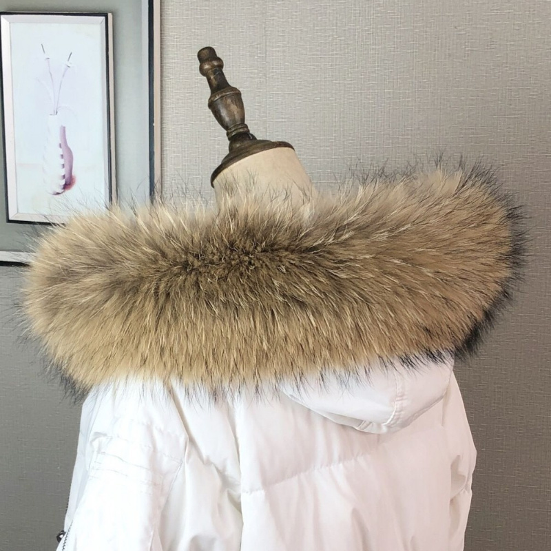 女性用の本物の毛皮の襟,冬用の女性用コートパーカー,アライグ - Winter Clothing Pk のレビューと価格