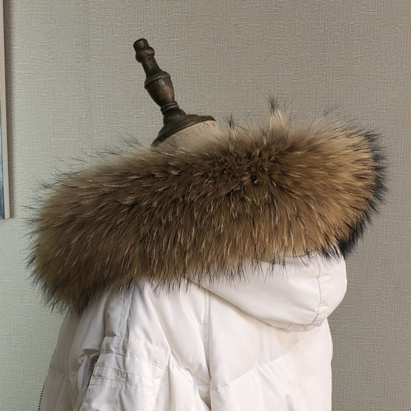 女性用の本物の毛皮の襟,冬用の女性用コートパーカー,アライグ - Winter Clothing Pk のレビューと価格