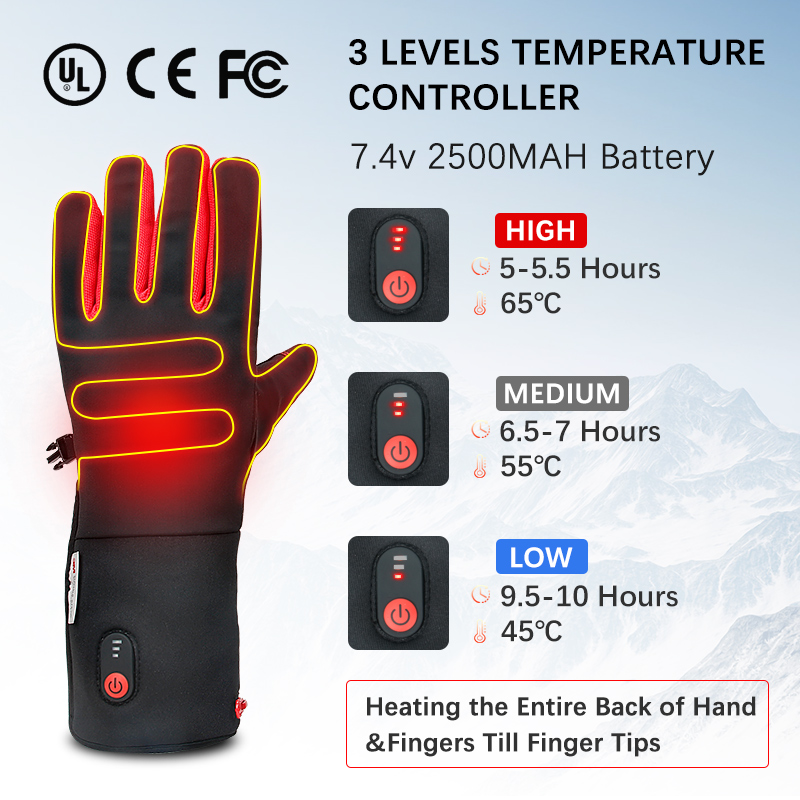 2026年型、充電式バッテリー内蔵のプロ仕様電熱グローブ。屋 - Heated Gloves Electric のレビューと価格