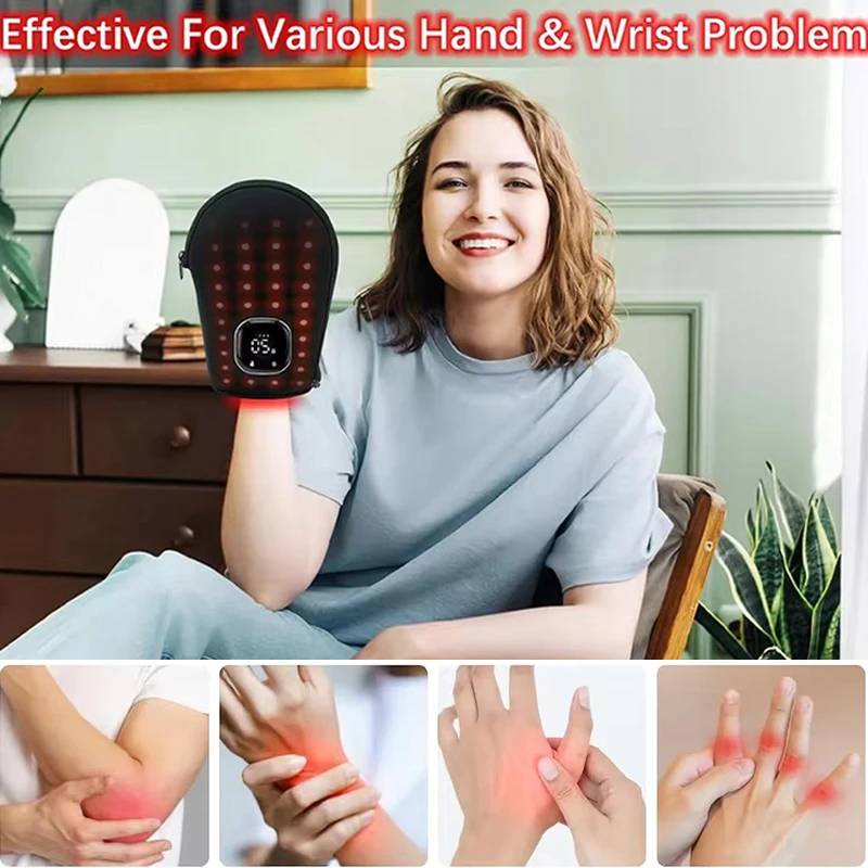 新しい赤色光療法デバイス（手用）LED近赤外線ライトスキンケ - Heated Gloves Electric のレビューと価格