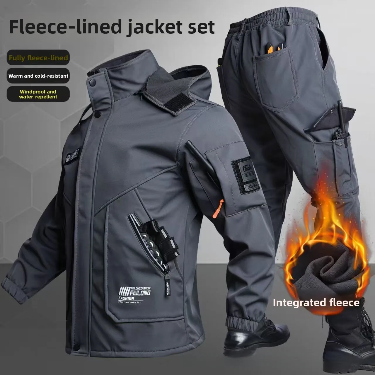 厚手のフリース素材を使用した、秋冬用のアウトドアクライミング - Winter Clothing Pk のレビューと価格