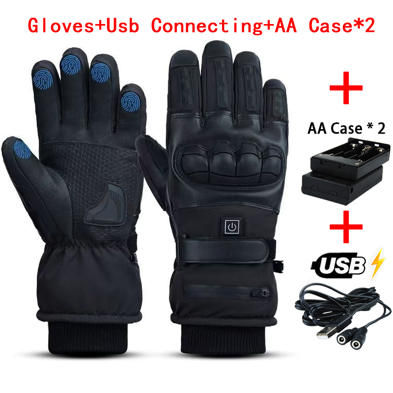加熱手袋ハンドウォーマー電気サーマルグローブ防水スノーボード - Heated Gloves Electric のレビューと価格