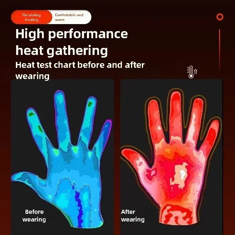 加熱手袋ハンドウォーマー電気サーマルグローブ防水スノーボード - Heated Gloves Electric のレビューと価格