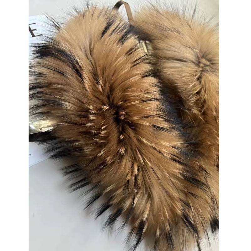 アライグマの毛皮の襟 女性用 冬用 毛皮の襟 コート ジャケ - Winter Clothing Pk のレビューと価格