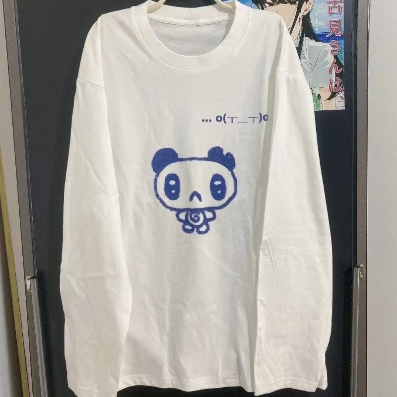 Kimutomo Tシャツ女性漫画プリント長袖ルーズファッシ - Winter Clothing For Women のレビューと価格