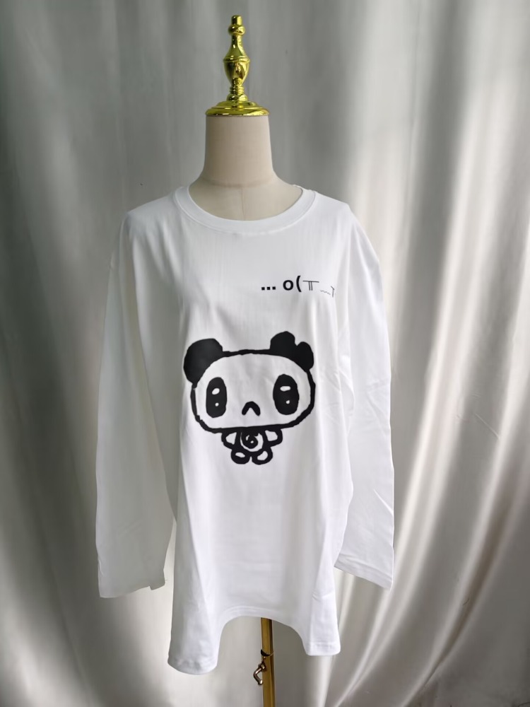 Kimutomo Tシャツ女性漫画プリント長袖ルーズファッシ - Winter Clothing For Women のレビューと価格